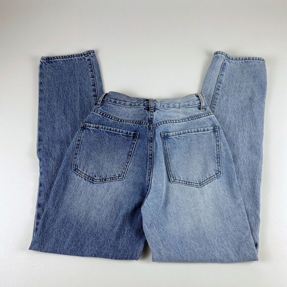 Pacsun Dad Jeans Womens Sz 24 90s Hi Rise Two Tone Denim Pants Button Fly Retro - Picture 3 of 7